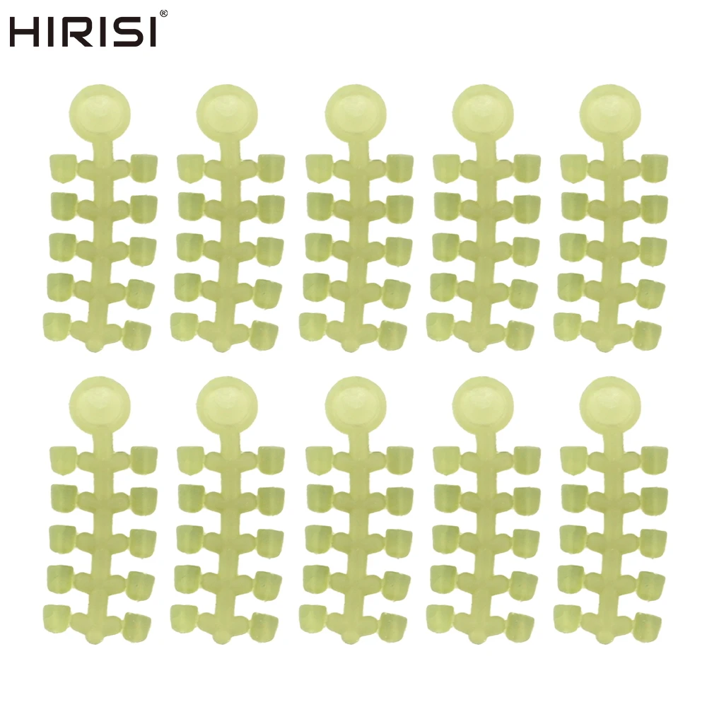 Carp Fishing Tackle - Hirisi ลูกปัดยางตกปลาคาร์พ10ชุดสำหรับตะขอตกปลา