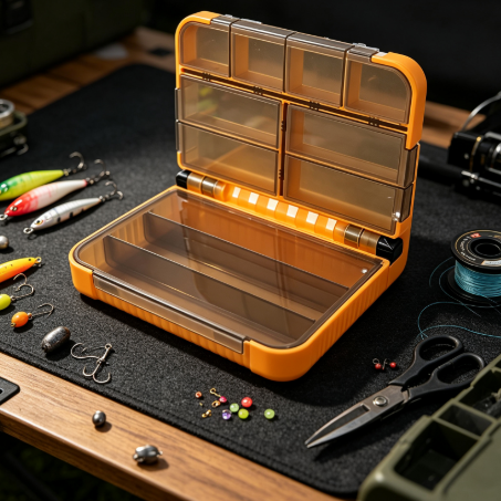 Fishing Equipment Storage - กล่องเก็บอุปกรณ์ตกปลาขายดี 1 ชิ้น พร้อมช่องแยกอิสระ แผ่นกั้น DIY