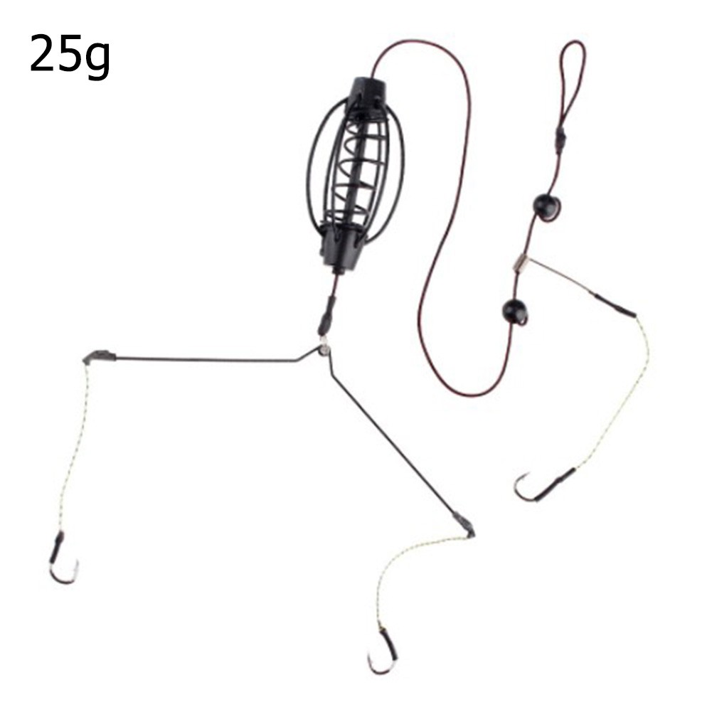 Braided Fishing Line - 1PCS ปลาคาร์พตกปลา Feeder ปลาคาร์พยุโรปกรงตกปลา Hook RIG