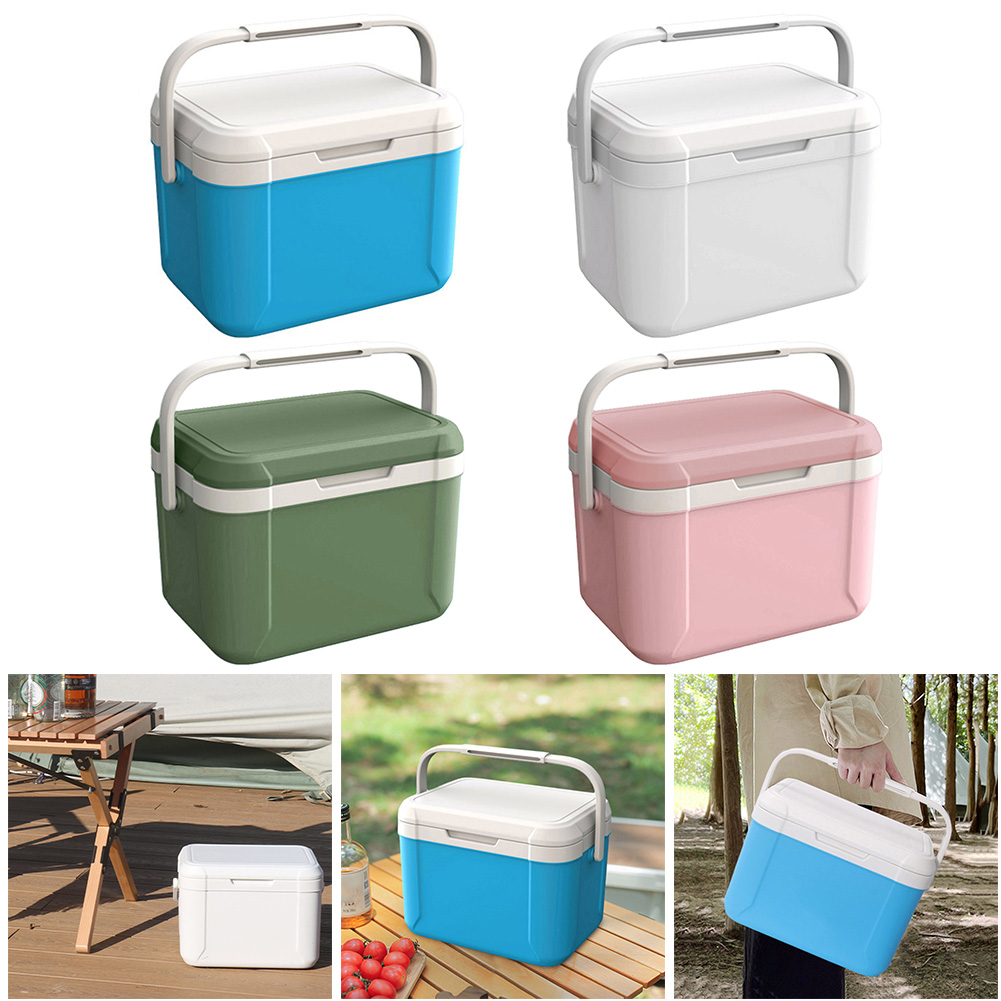 Fishing Equipment Storage - ถังเก็บความเย็น13/6/5L สำหรับตั้งแคมป์ตู้เย็นกลางแจ้งแบบพกพาความจุขนาดใหญ่ในรถถังน้ำแข็งบาร์บีคิวปิกนิกตกปลาอุปกรณ์กล่องน้ำแข็ง