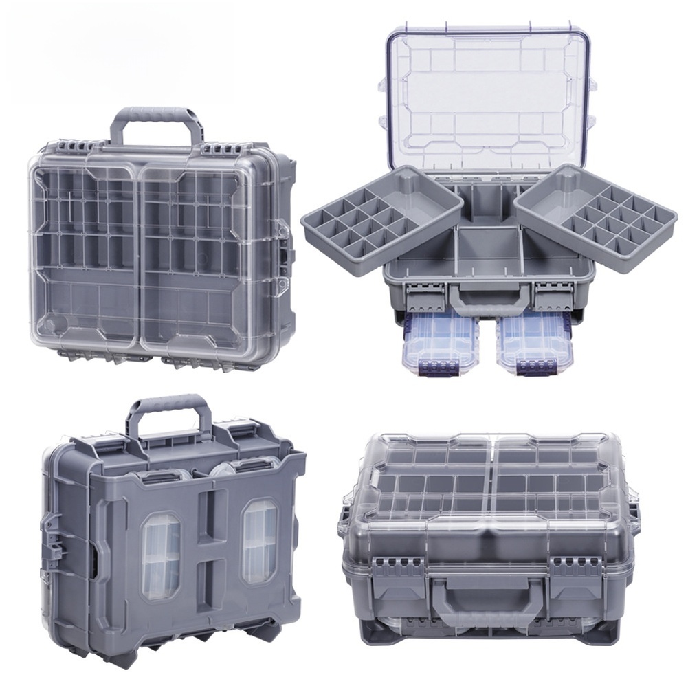 กล่องอุปกรณ์ตกปลาแบบพกพา 2 ชั้ - Fishing Equipment Storage บทวิจารณ์และราคา