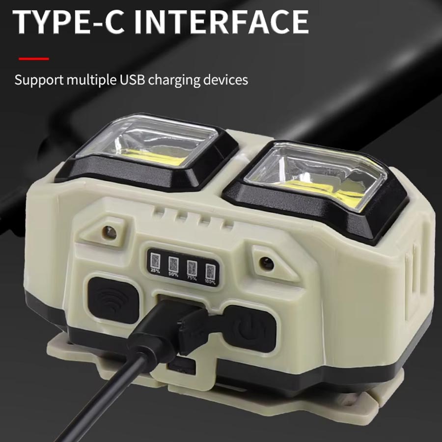 COB LED ไฟหน้าแบบชาร์จไฟได้, ไ - Fishing Headlamp บทวิจารณ์และราคา