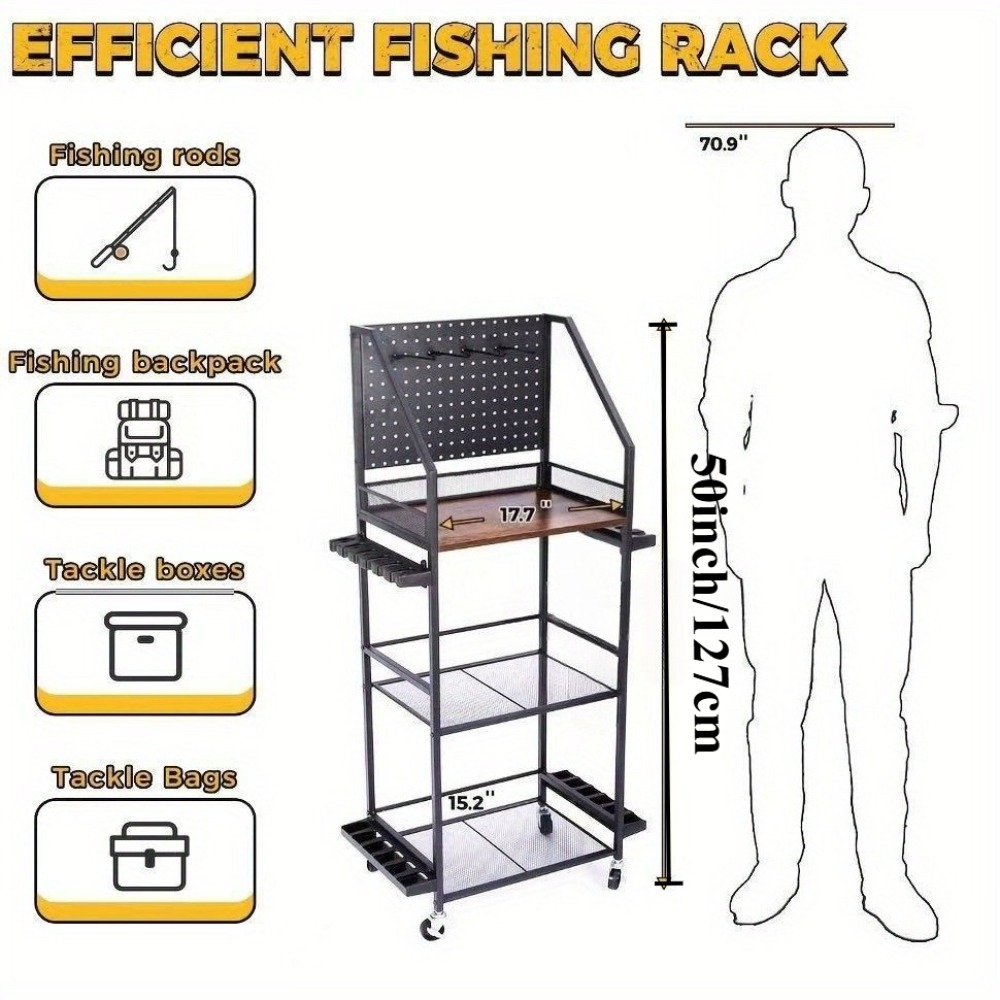 ที่แขวนคันเบ็ดสำหรับโรงรถ ที่เ - Fishing Equipment Storage บทวิจารณ์และราคา