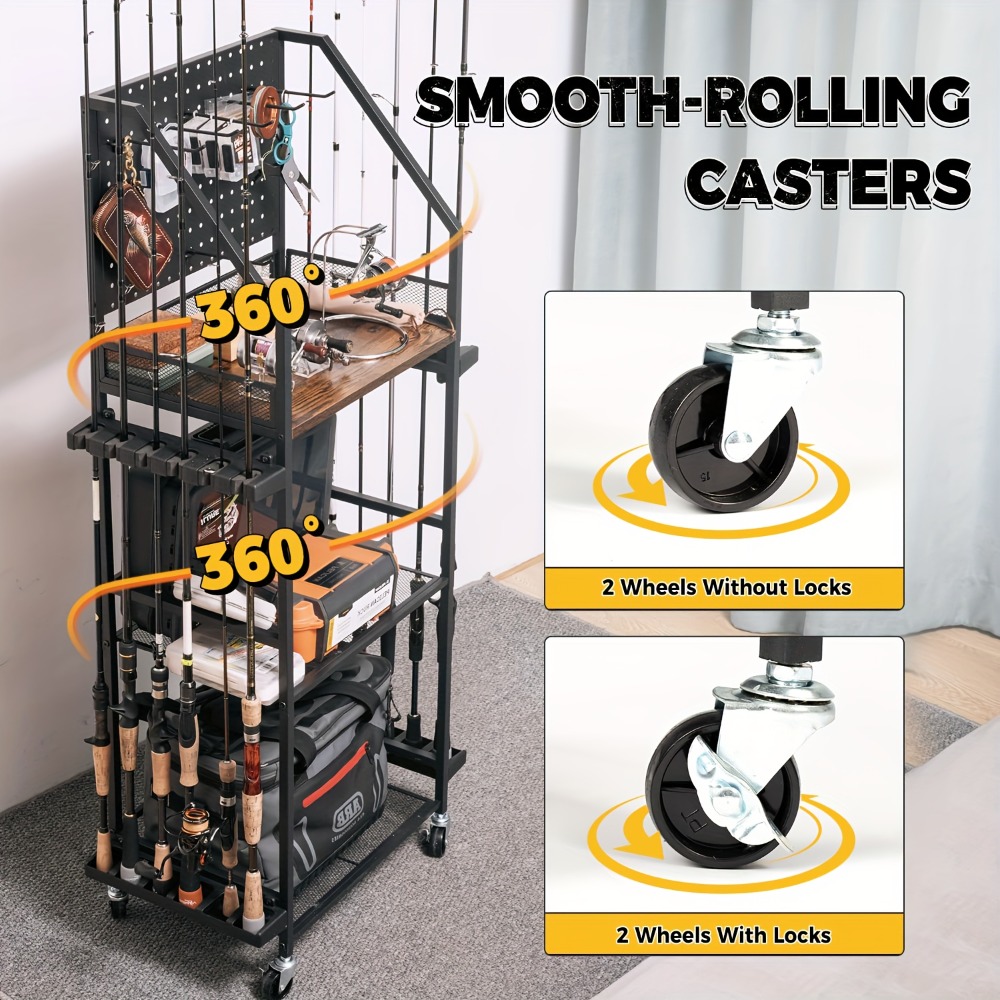 ที่แขวนคันเบ็ดสำหรับโรงรถ ที่เ - Fishing Equipment Storage บทวิจารณ์และราคา